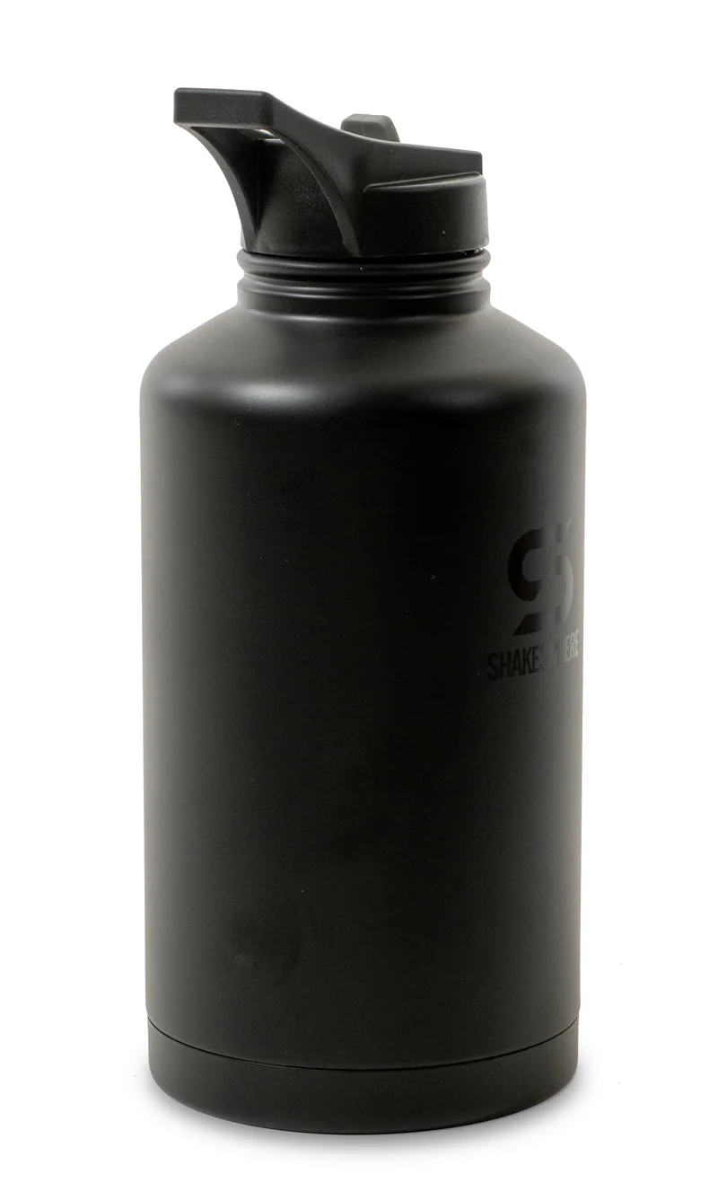 Hydration Jug 1.8L Steel Double Walled Black