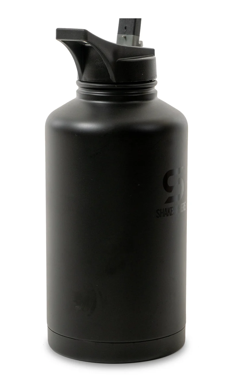 Hydration Jug 1.8L Steel Double Walled Black
