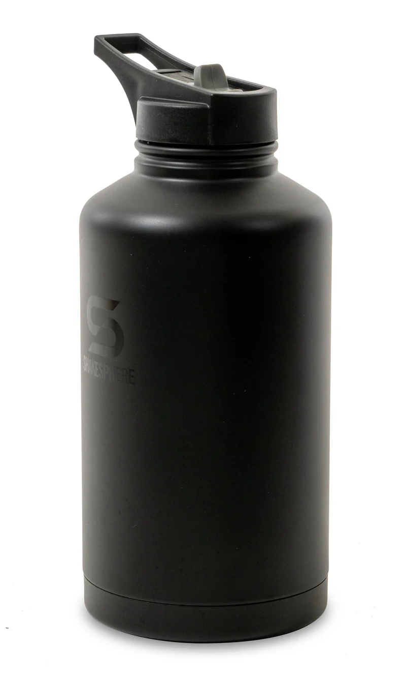 Hydration Jug 1.8L Steel Double Walled Black
