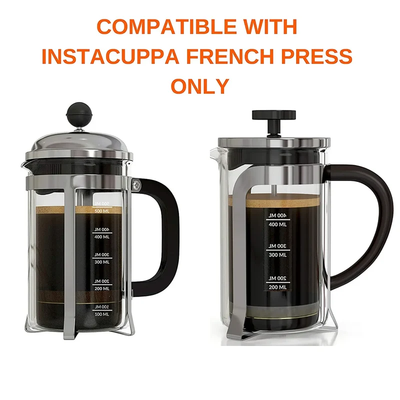 InstaCuppa Spare Glass Carafe For French Press Coffee Maker 350ML / 600ML / 1000ML