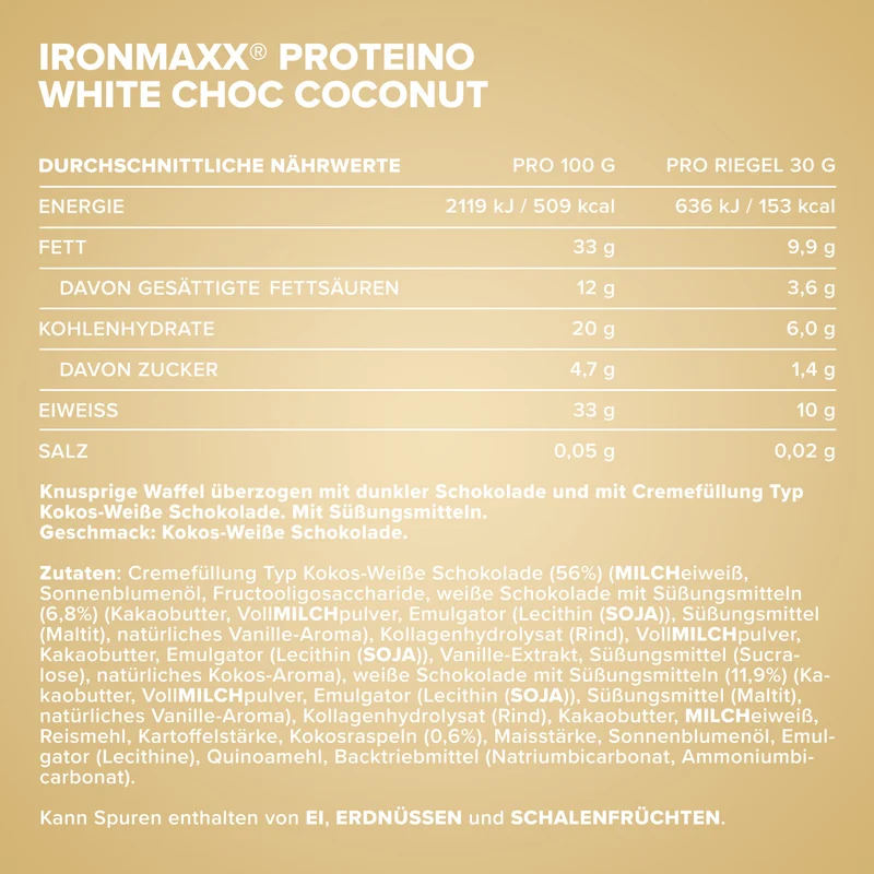 Proteino (12x30g) - White Choc Coconut