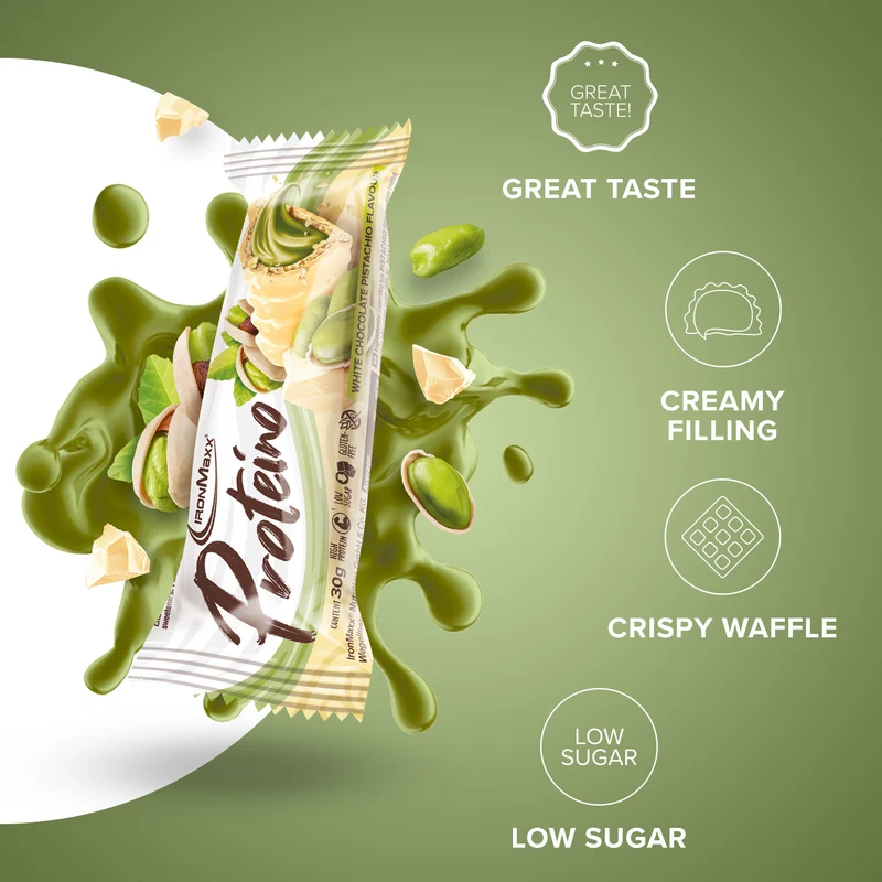 Proteino (12x30g) - White Chocolate Pistachio