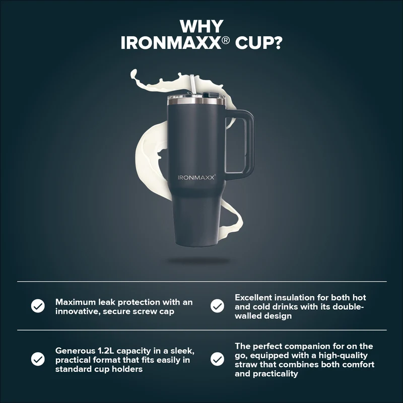 IronMaxx Cup V3.0 (1200ml) - Anthrazit