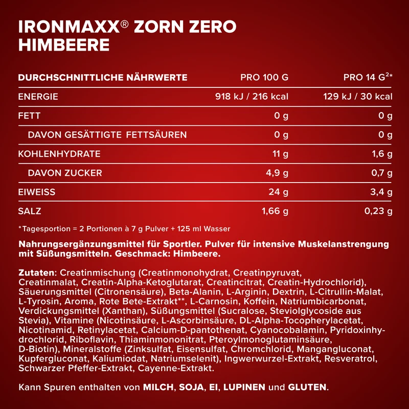 Zorn® Pulver (480g) - Himbeere
