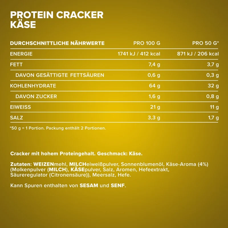 Protein Cracker (100g) - Cheese