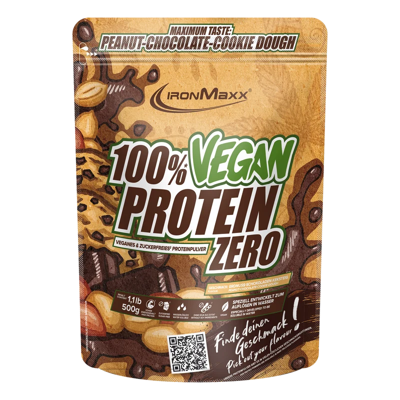 100% Vegan Protein Zero (500g) - Peanut Chocolate Cookie Dough