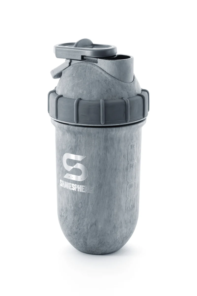 Protein shaker bottle 24.6 Fl Oz Double Wall Steel Concrete