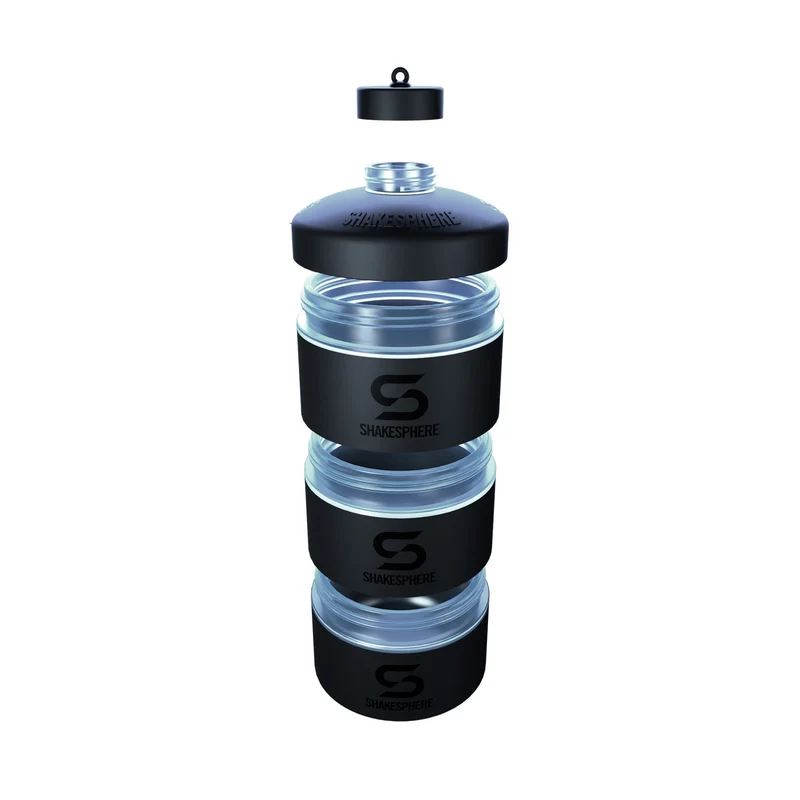 Protein Powder Stackable Storage Container 85g / 3oz, Cyan Blue