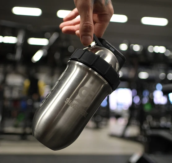 Protein shaker bottle 24.6 Fl Oz ShakeSphere Tumbler Double Wall Steel Original
