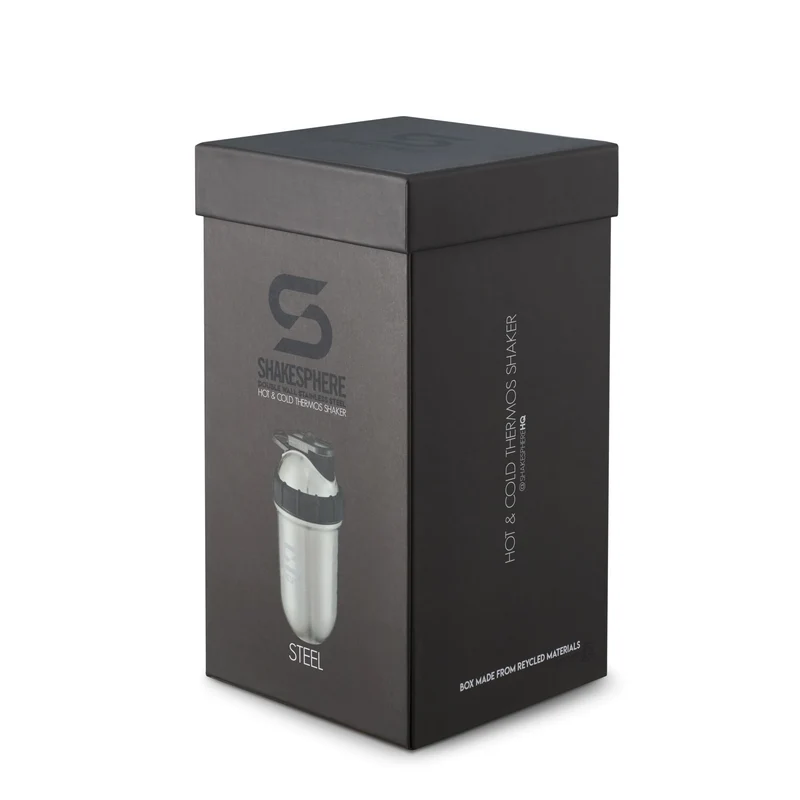 Protein shaker bottle 24.6 Fl Oz ShakeSphere Tumbler Double Wall Steel Original