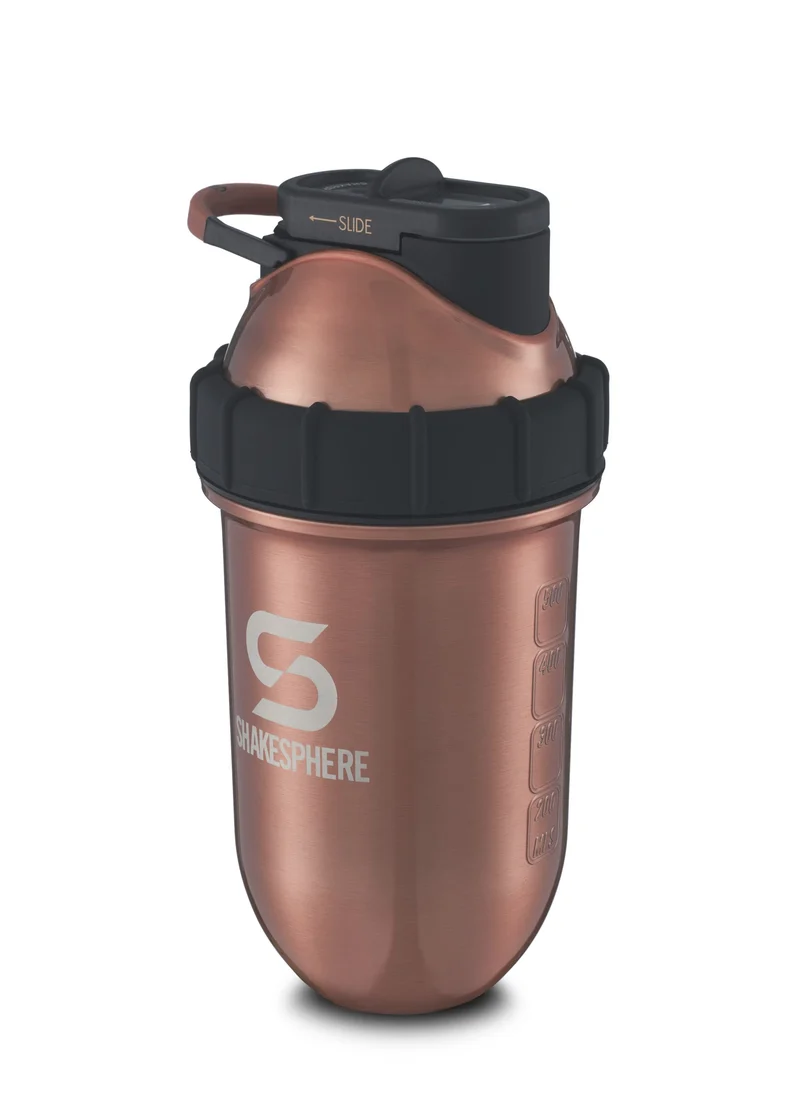 Protein shaker bottle 24.6 Fl Oz Tumbler Double Wall Steel Copper