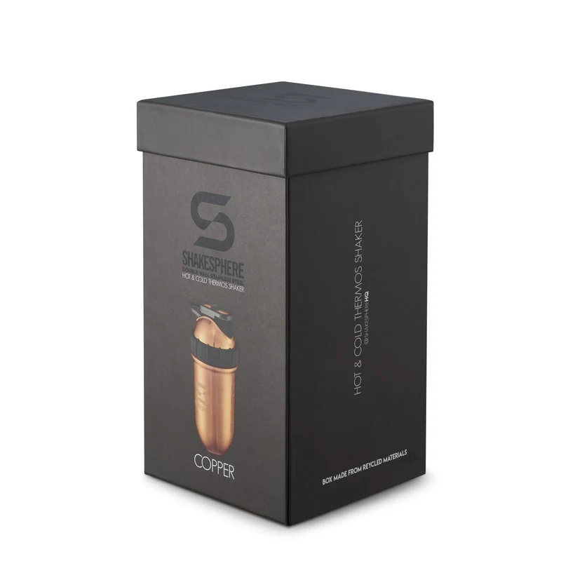 Protein shaker bottle 24.6 Fl Oz Tumbler Double Wall Steel Copper
