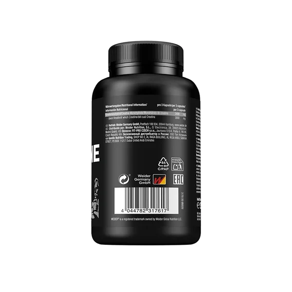 Weider PURE CREATINE CAPSULES, 200 Kapseln