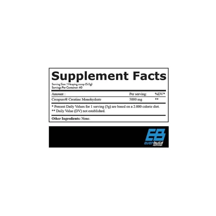 EVERBUILD Creapure Creatine 5000 / 200g