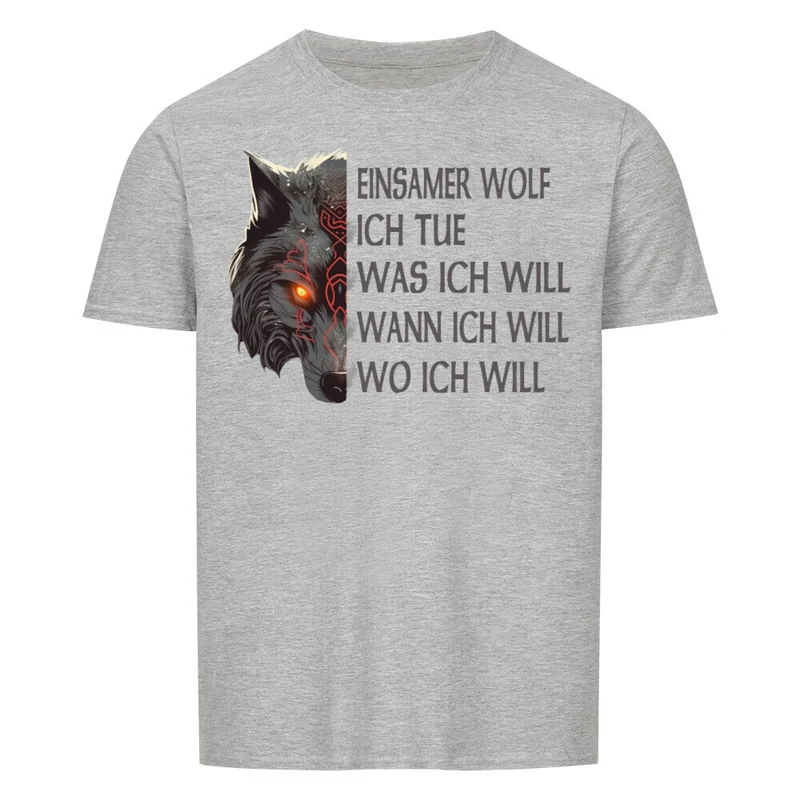Einsamer Wolf - Basic Shirt Unisex
