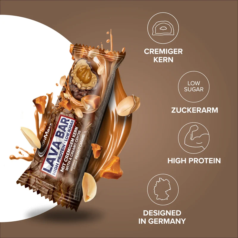 Lava Bar Protein Riegel (18x40g) - Peanut Caramel