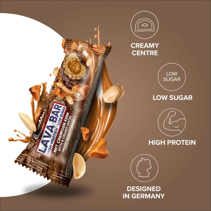 Lava Bar Protein Riegel (18x40g) - Peanut Caramel
