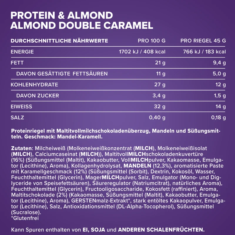 Protein & Almond (45g) - Almond Double Caramel