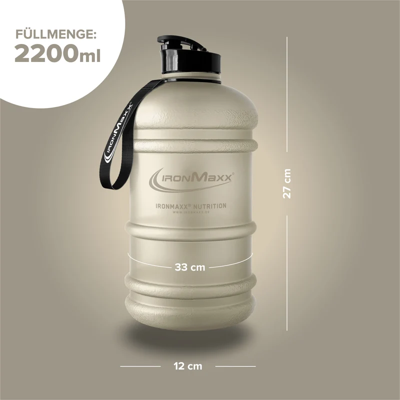 Water Gallon (2200ml) - Matt Transparent Frosted Sandstone Beige