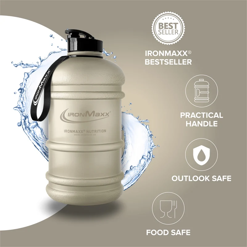 Water Gallon (2200ml) - Matt Transparent Frosted Sandstone Beige
