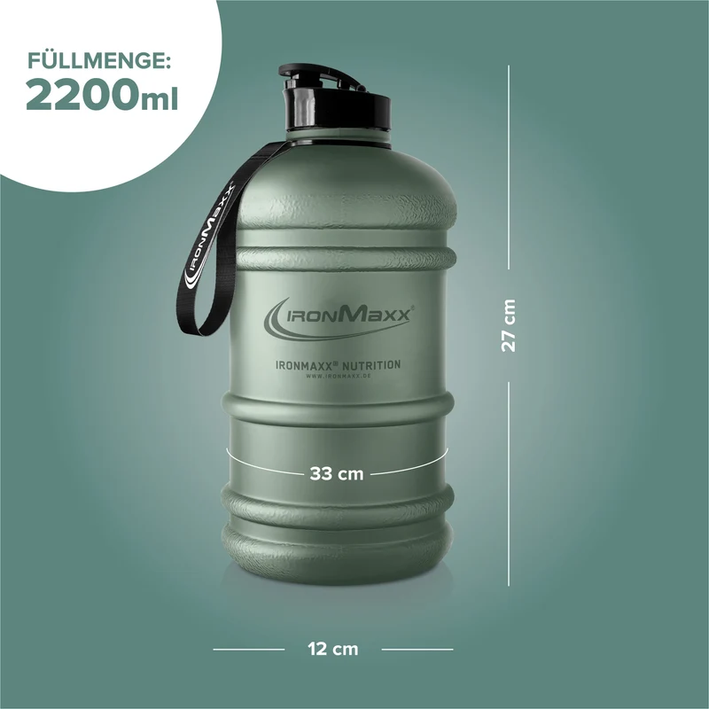 Water Gallon (2200ml) - Matt Solid Mineral Green