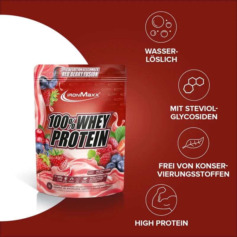 100% Whey Protein (500g) - Red Berry Fusion (Special Edition)