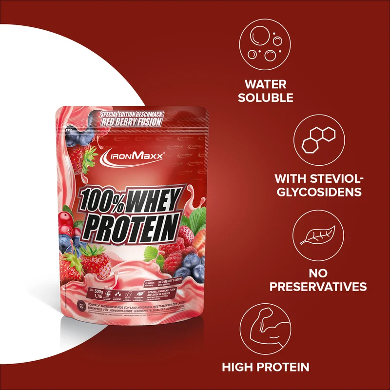 100% Whey Protein (500g) - Red Berry Fusion (Special Edition)
