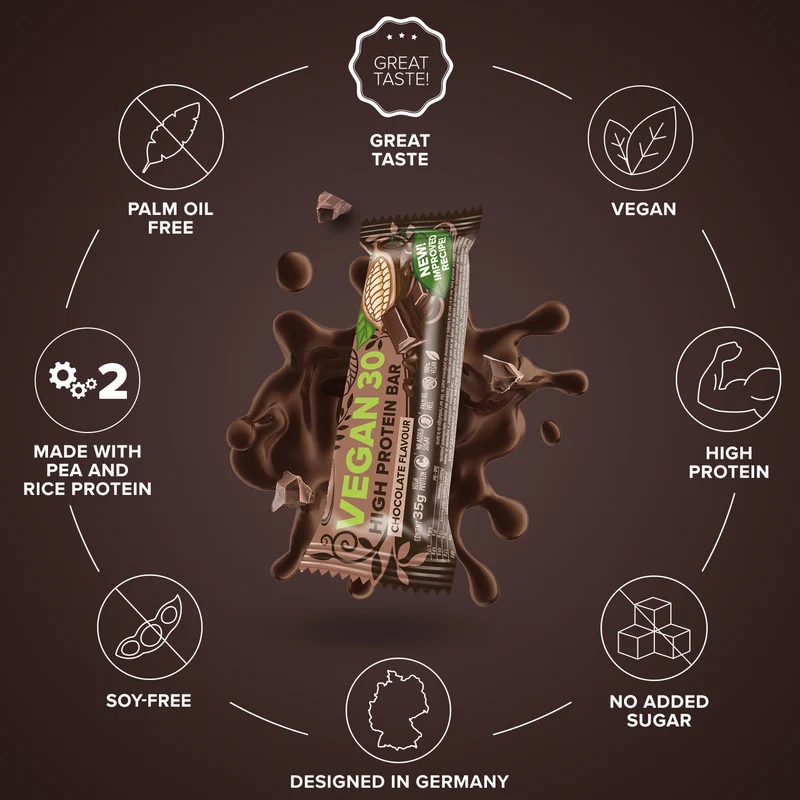 Vegan 30 Protein Riegel (35g) - Schokolade