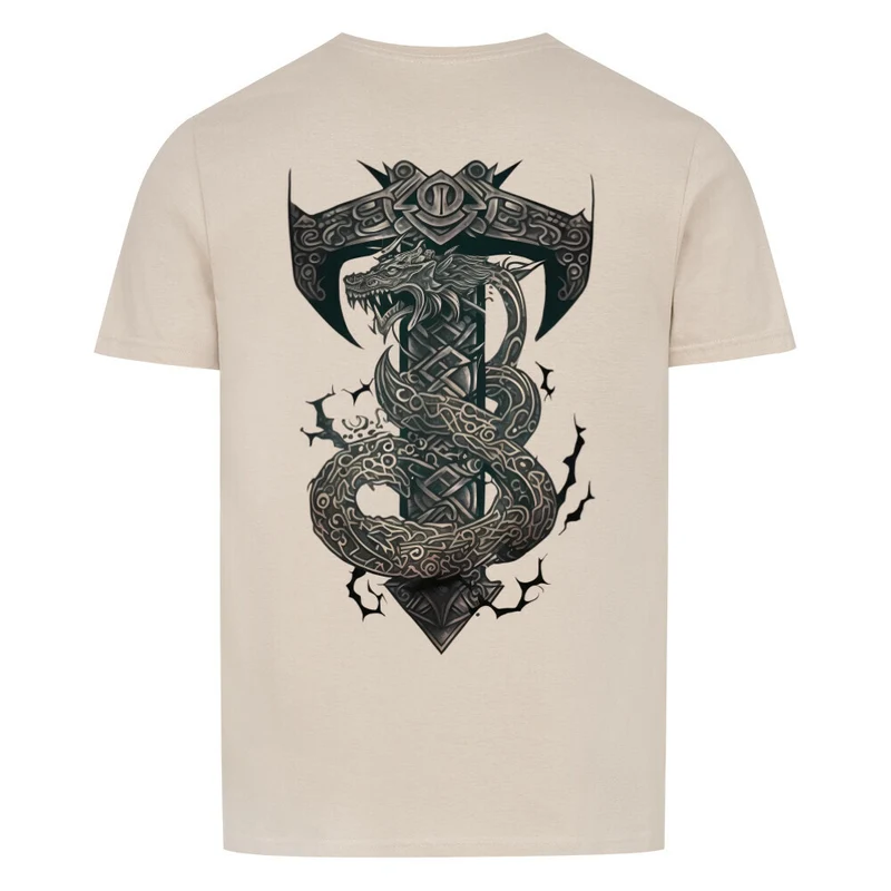 Mjölnir - Basic Shirt Unisex Backprint