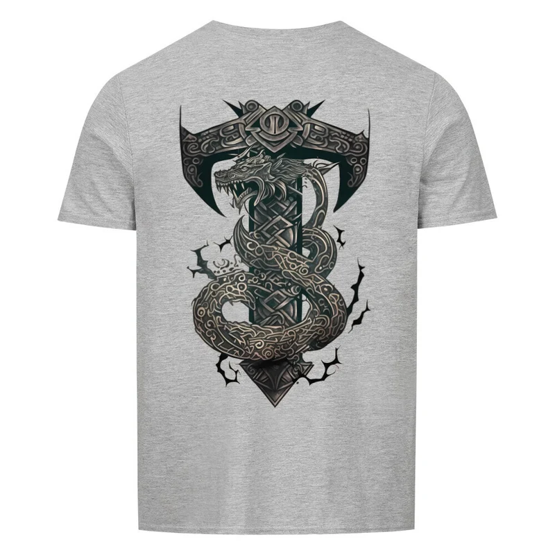 Mjölnir - Basic Shirt Unisex Backprint
