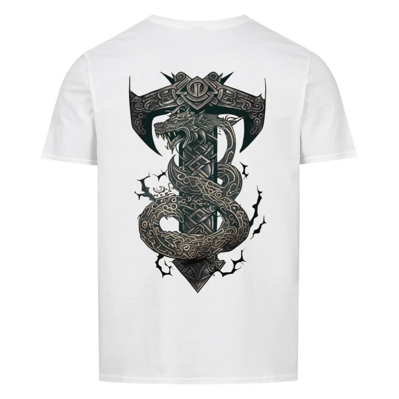 Mjölnir - Basic Shirt Unisex Backprint