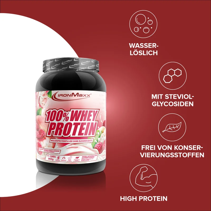 100% Whey Protein (900g) - White Peach Raspberry