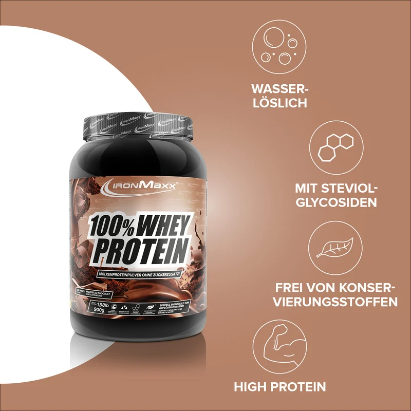 100% Whey Protein (900g) - Mousse au Chocolate