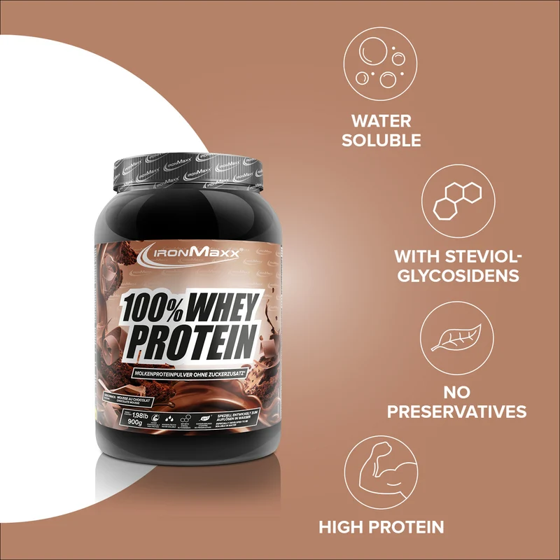 100% Whey Protein (900g) - Mousse au Chocolate