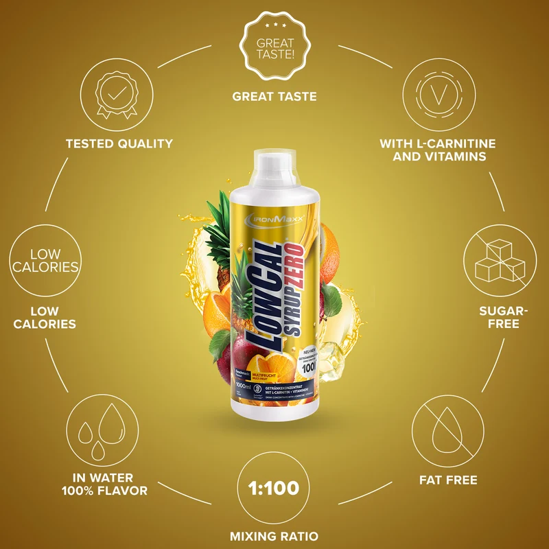 LowCal Syrup Zero (1000ml) - Multifrucht