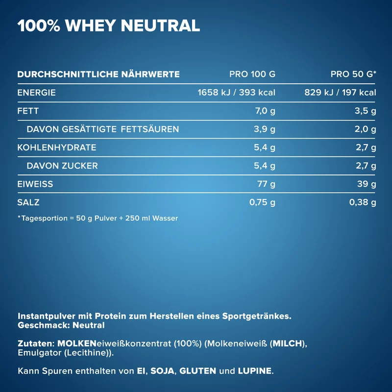 100% Whey Protein (900g) - Neutral