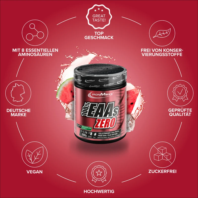 100% EAAs Zero (500g) - Wassermelone