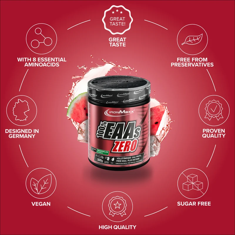 100% EAAs Zero (500g) - Wassermelone