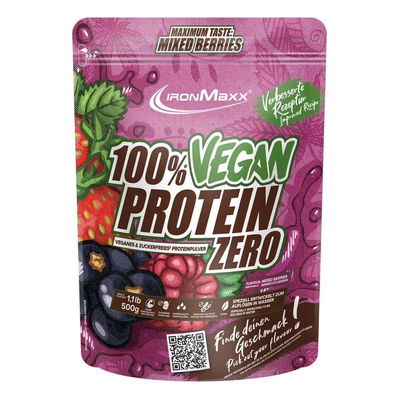 100% Vegan Protein Zero (500g) - Mixed Berries