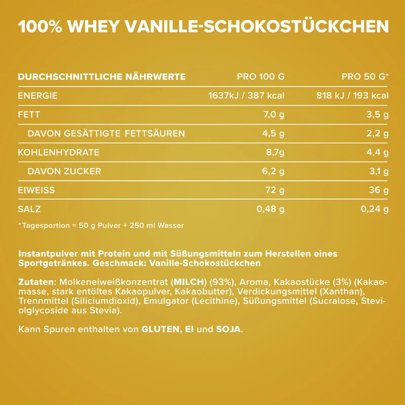 100% Whey Protein (500g) - Vanilla Choco Chunk (Special Edition)