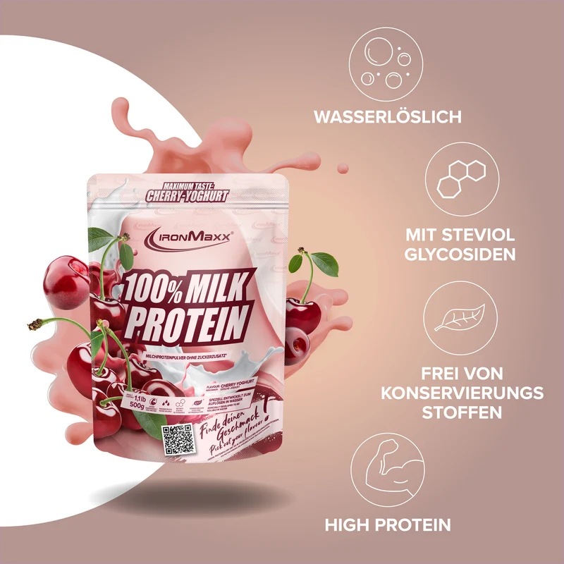 100% Milk-Protein (500g) - Cherry Yoghurt