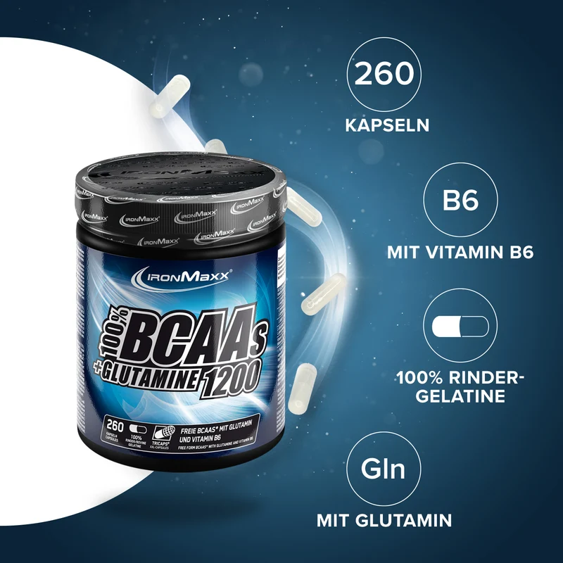 BCAAs + Glutamin 1200 - 260 Tricaps®