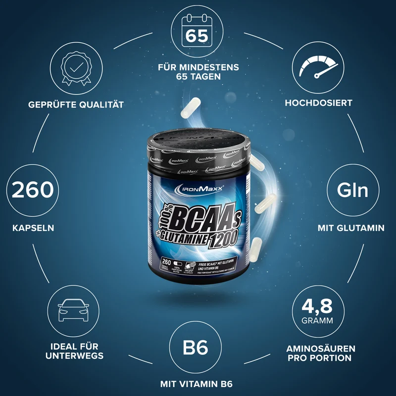 BCAAs + Glutamin 1200 - 260 Tricaps®