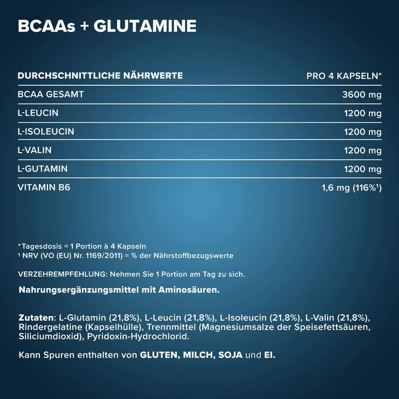 BCAAs + Glutamin 1200 - 260 Tricaps®