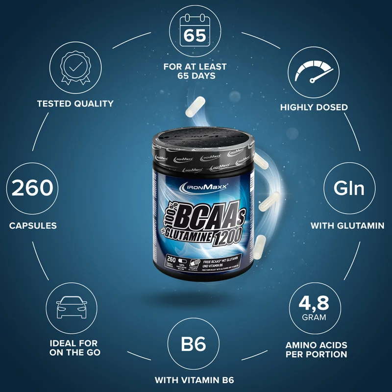 BCAAs + Glutamin 1200 - 260 Tricaps®