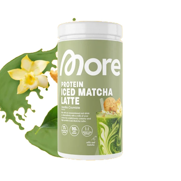 More Nutrition PROTEIN ICED MATCHA LATTE, 500 g Dose