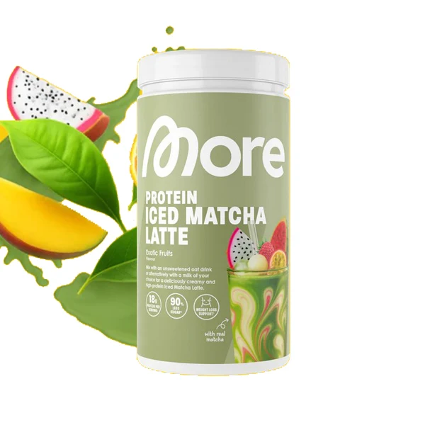More Nutrition PROTEIN ICED MATCHA LATTE, 500 g Dose