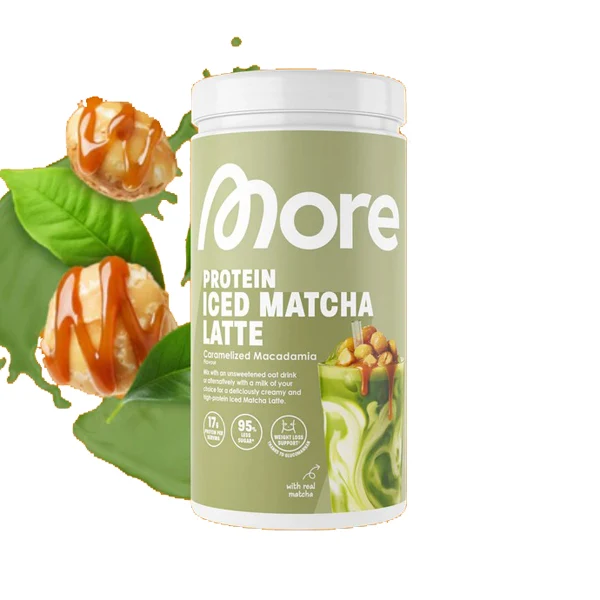 More Nutrition PROTEIN ICED MATCHA LATTE, 500 g Dose