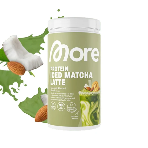 More Nutrition PROTEIN ICED MATCHA LATTE, 500 g Dose