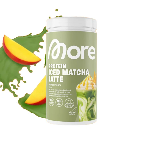 More Nutrition PROTEIN ICED MATCHA LATTE, 500 g Dose